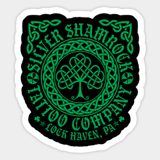2k24 Silver Shamrock Tattoo Company St. Paddy's Style 03 Green Sticker